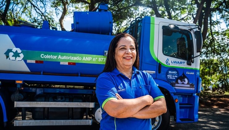 Martha Melo, motorista de Coleta da Lwart